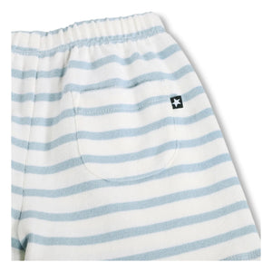 Molo - Skie Striped Organic Cotton Shorts | White