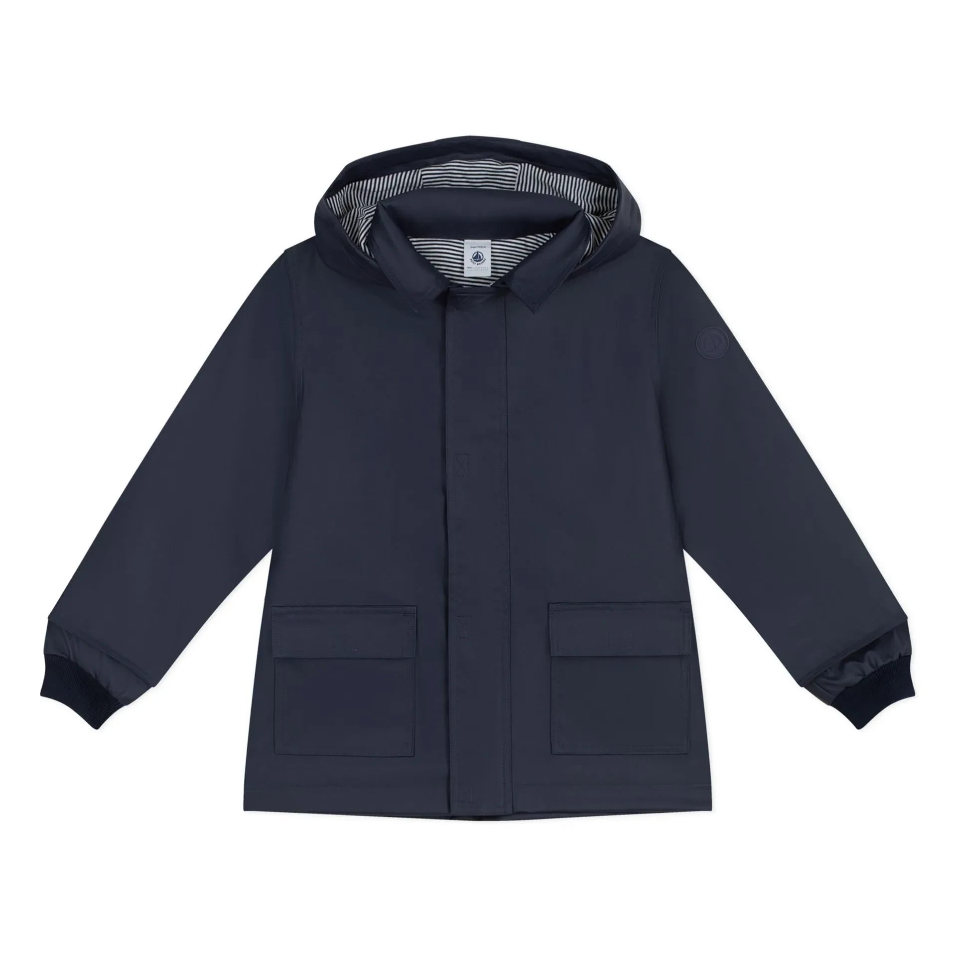 Petit Bateau - Iconic Raincoat Made from Recycled Fibers | Navy Blue
