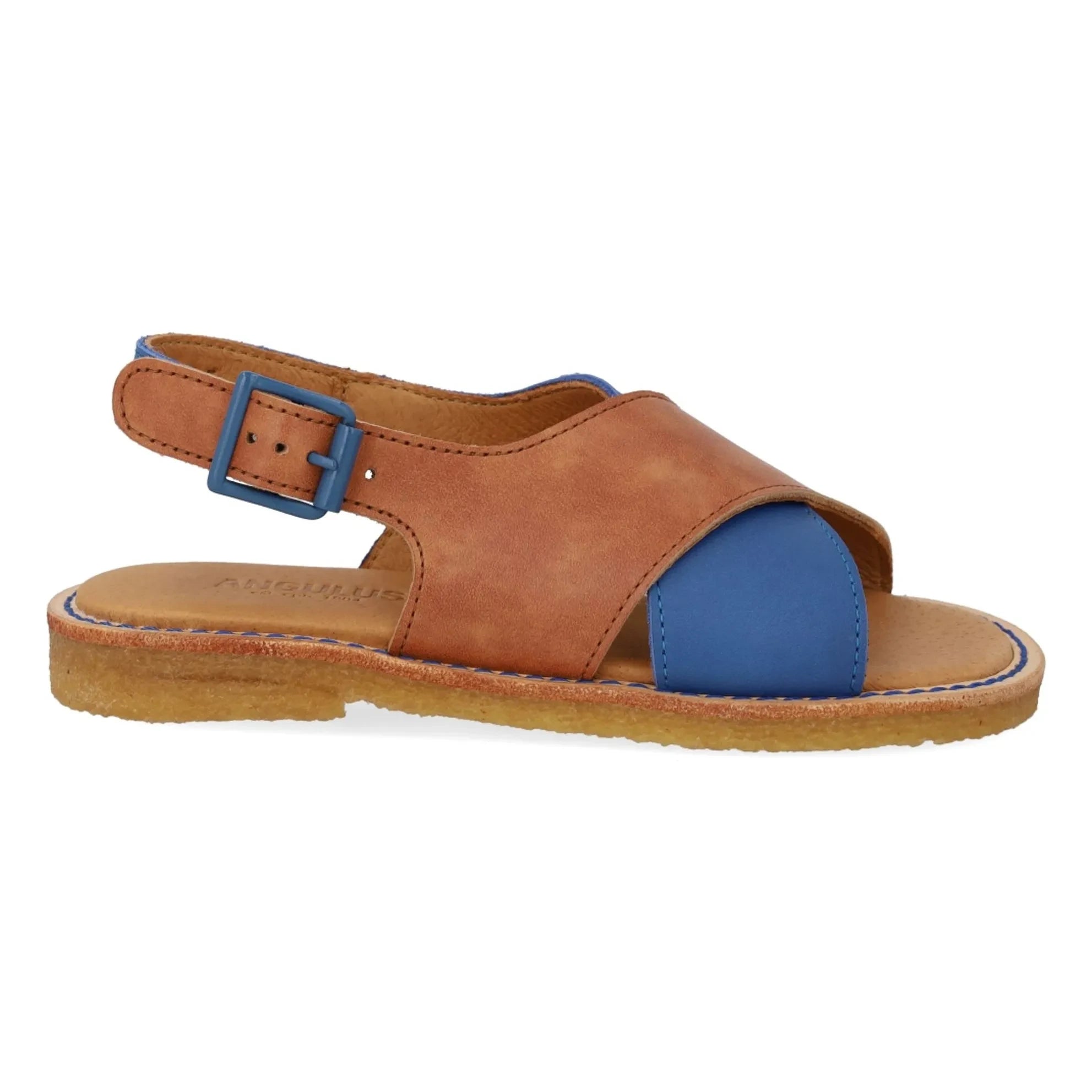 Angulus - Contrast Sandal Leather | Royal Blue