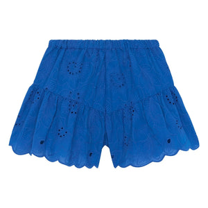 Tartine et Chocolat - Embroidered Flower Shorts | Royal Blue