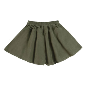 Donsje - Mazena Linen Shorts | Dark Khaki