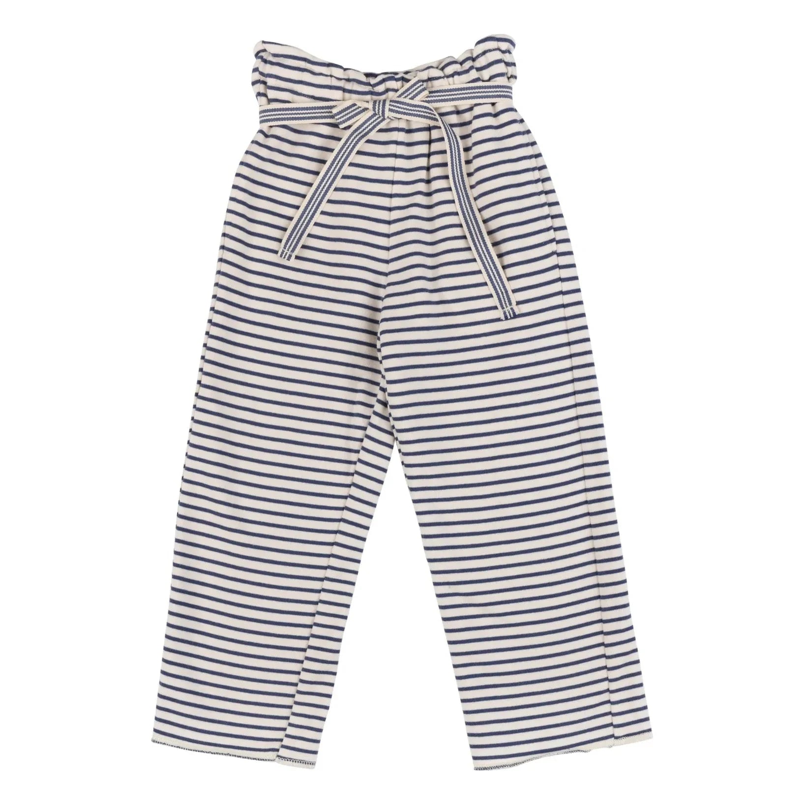 Babe & Tess - Teresa Striped Gathered Pants | Navy