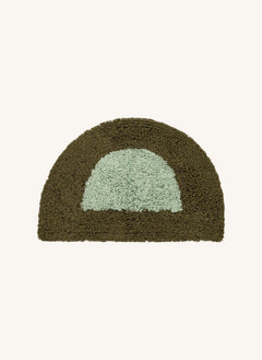 Madam Stoltz - Tufted Half Moon Bath Mat | Soft Mint
