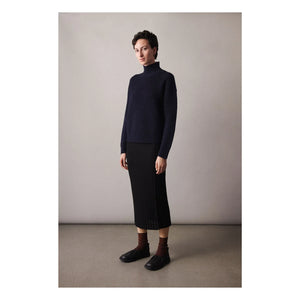 FUB - Raw Wool Sweater - Women's Collection | Navy
