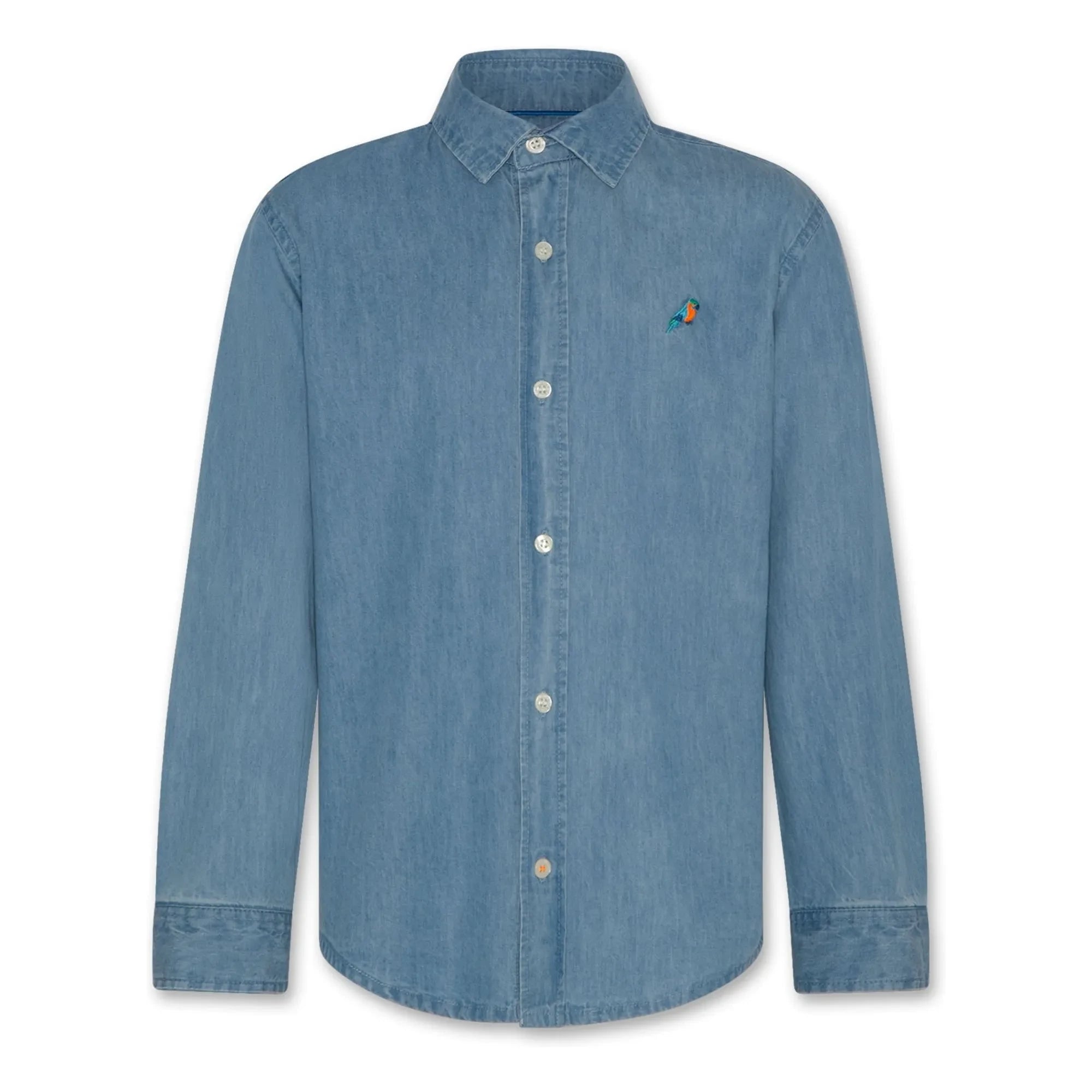 AO76 - Alan Lemon Denim Shirt | Blue