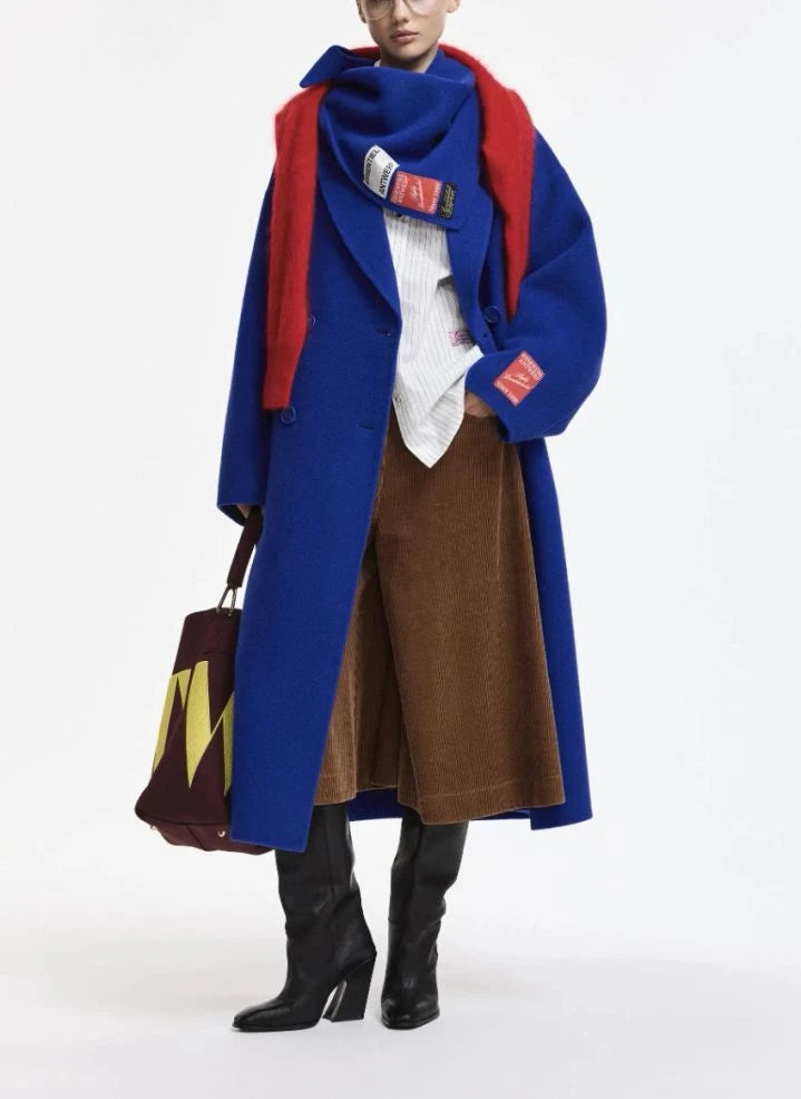 Essentiel Antwerp - Kelp Reversible Coat | Indigo