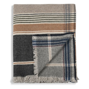 Le Monde Sauvage - Arya Gray Wool and Cashmere Throw Blanket