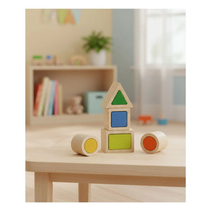 Plan Toys - Birbirine geçen geometrik şekiller
