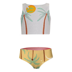 Pepita & Me - Palm Pool Swimsuit | Yellow