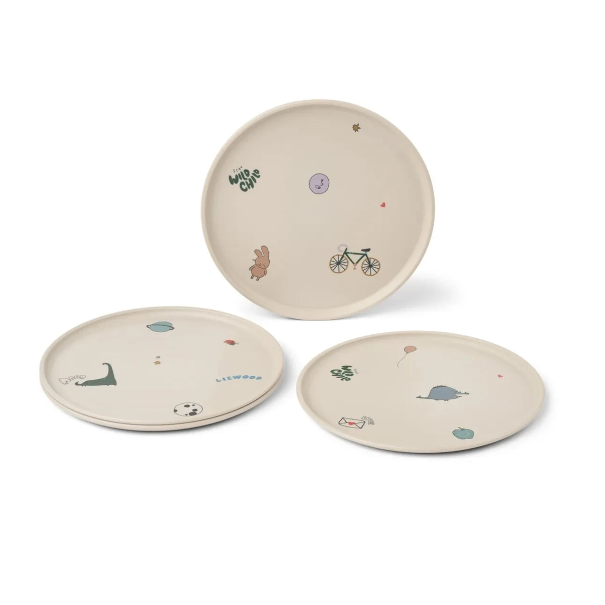 Liewood - Remco Plates - 4-piece Set | Tamtam/Sandy
