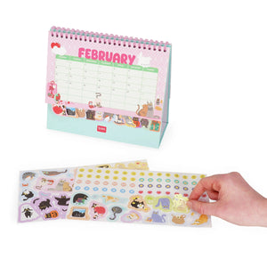 Legami - Desk Calendar with Stickers - 2027
