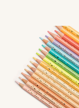 Moulin Roty - Pastel Colored Crayon Box - Les Rosalies