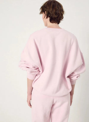 American Vintage - Plizzy Pamuklu Sweatshirt | Açık Pembe