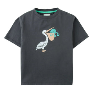 Gingersnaps - Eld Pelican T-Shirt | Charcoal grey