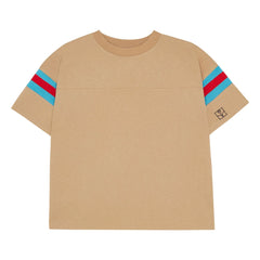 The Campamento - Contrast Striped T-Shirt | Camel