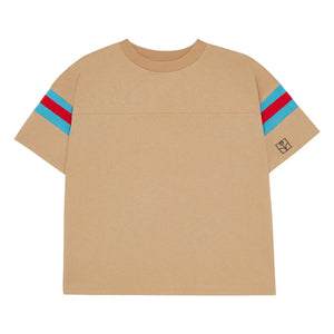 The Campamento - Contrast Striped T-Shirt | Camel