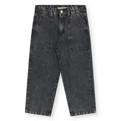 The New Society - Wide Leg Jeans | Merle Grey - Black