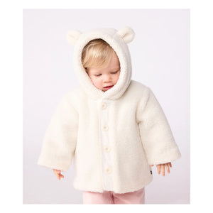 Petit Bateau - Sherpa Ear Hat | Ecru