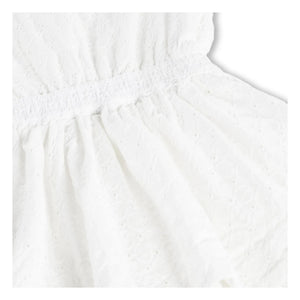 Molo - Carma organic cotton ruffle dress | White