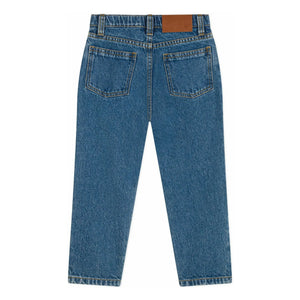 Petit Bateau - Düz Jean Pantolon Ham Organik Pamuk | Kot mavisi
