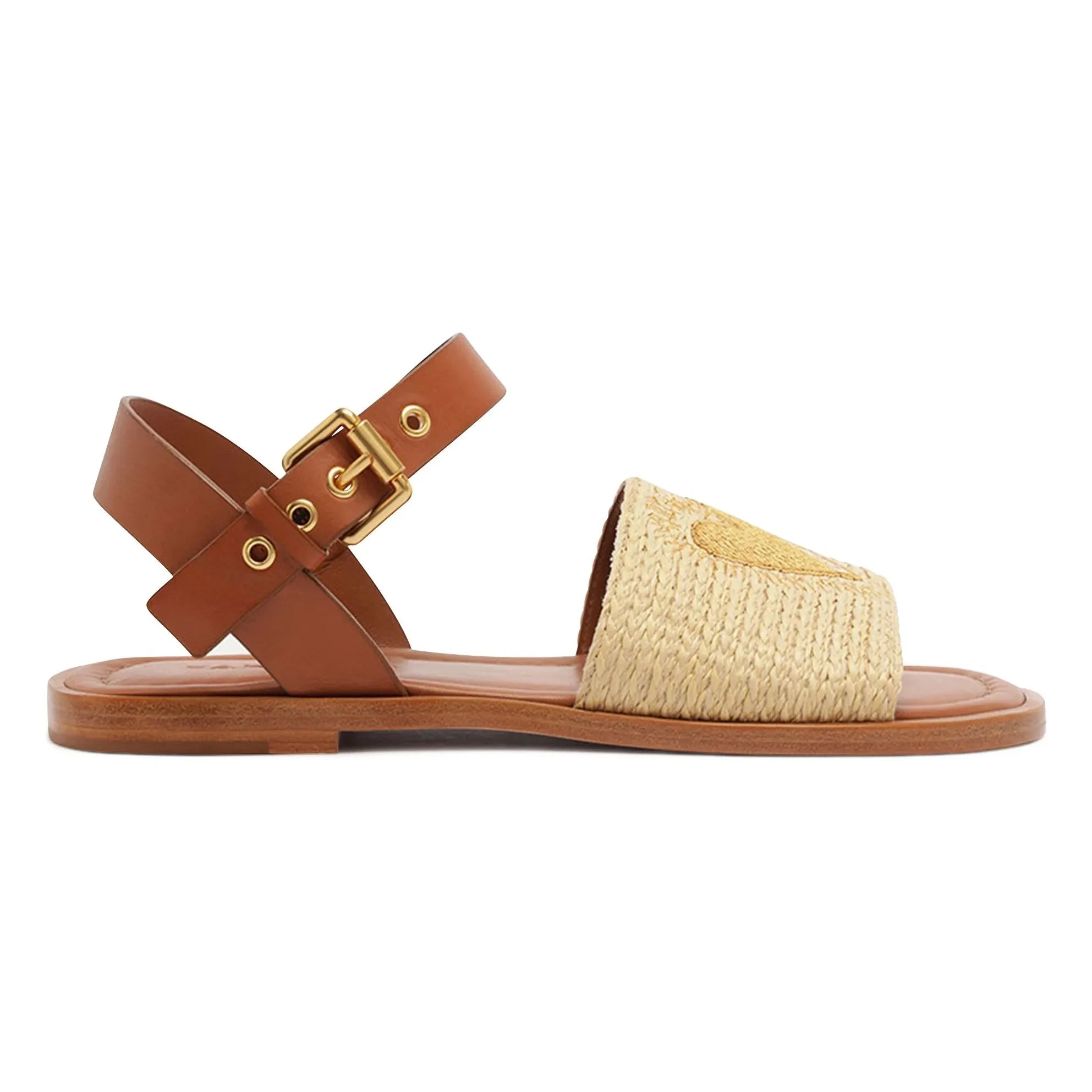Farm Rio - Raphia Kalp Sandalet | Sand