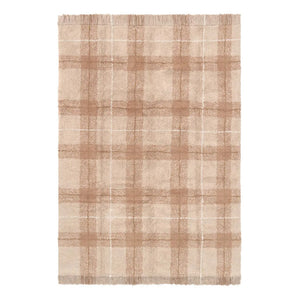 Lorena Canals - Tartan Rug | Dust Pink