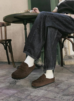 BIRKENSTOCK - Naples Sarımlı Süet Loafer | Açık kahverengi