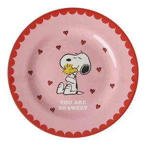 Rice - You Are So Sweet Melamine Plate - Rice x Snoopy | Pink