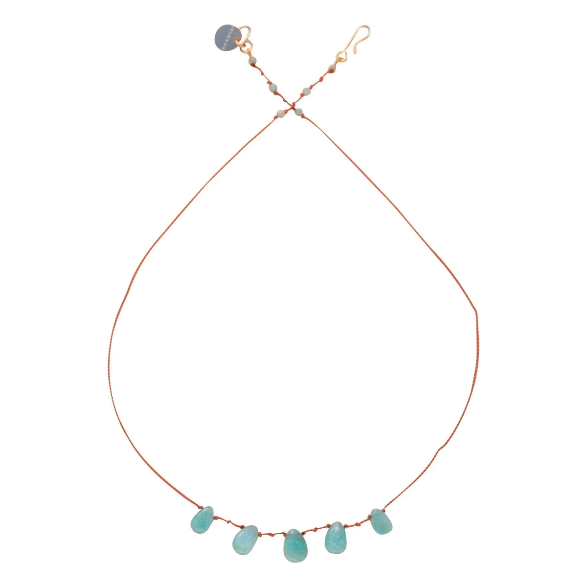 Ivarene - Necklace with 5 Drops | Amazonite