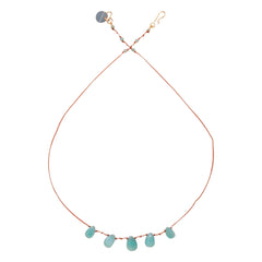 Ivarene - Necklace with 5 Drops | Amazonite