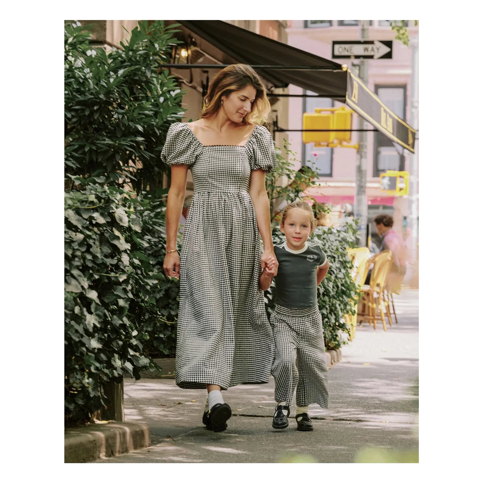 Rylee + Cru - Checkered Pants | Black