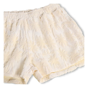 Molo - Angela Palm Terry Shorts | Ecru