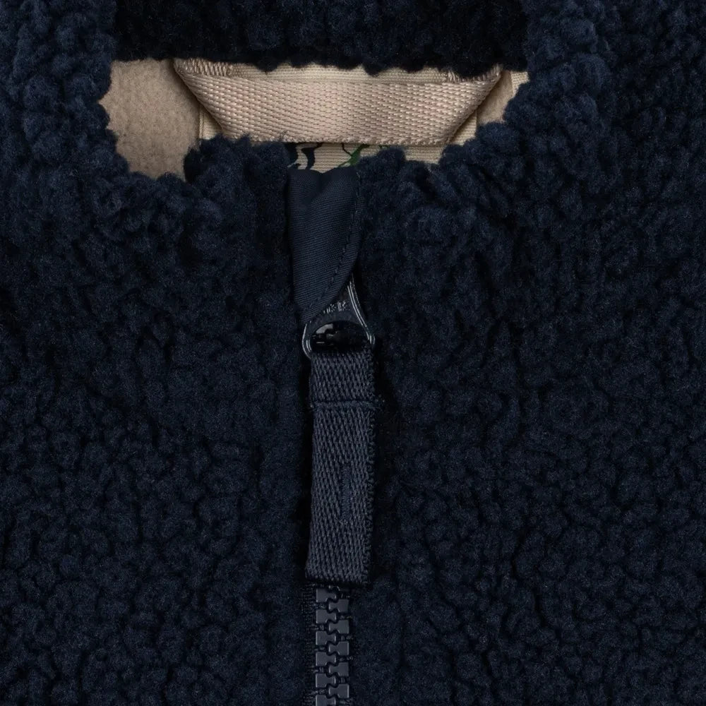 Konges Sløjd - Sherpa Jody Sleeveless Vest Plain Recycled Fibers | Dark Blue