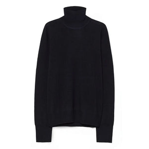 Pomandère - Wool Turtleneck Sweater | Navy Blue