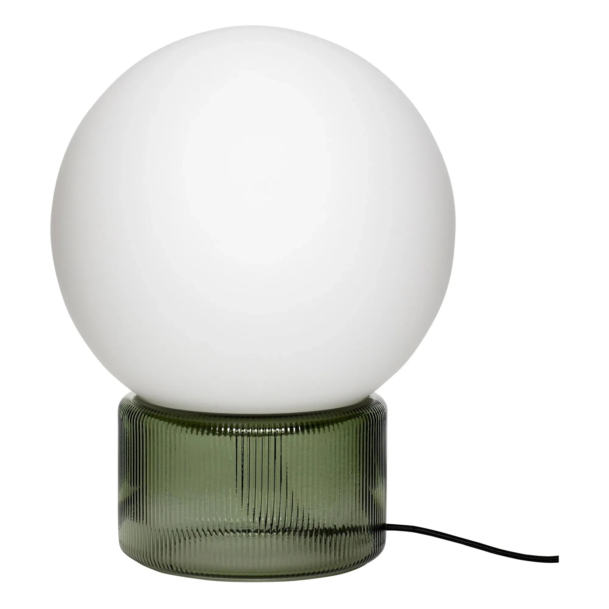 Hübsch - Opaline Glass Table Lamp | Green