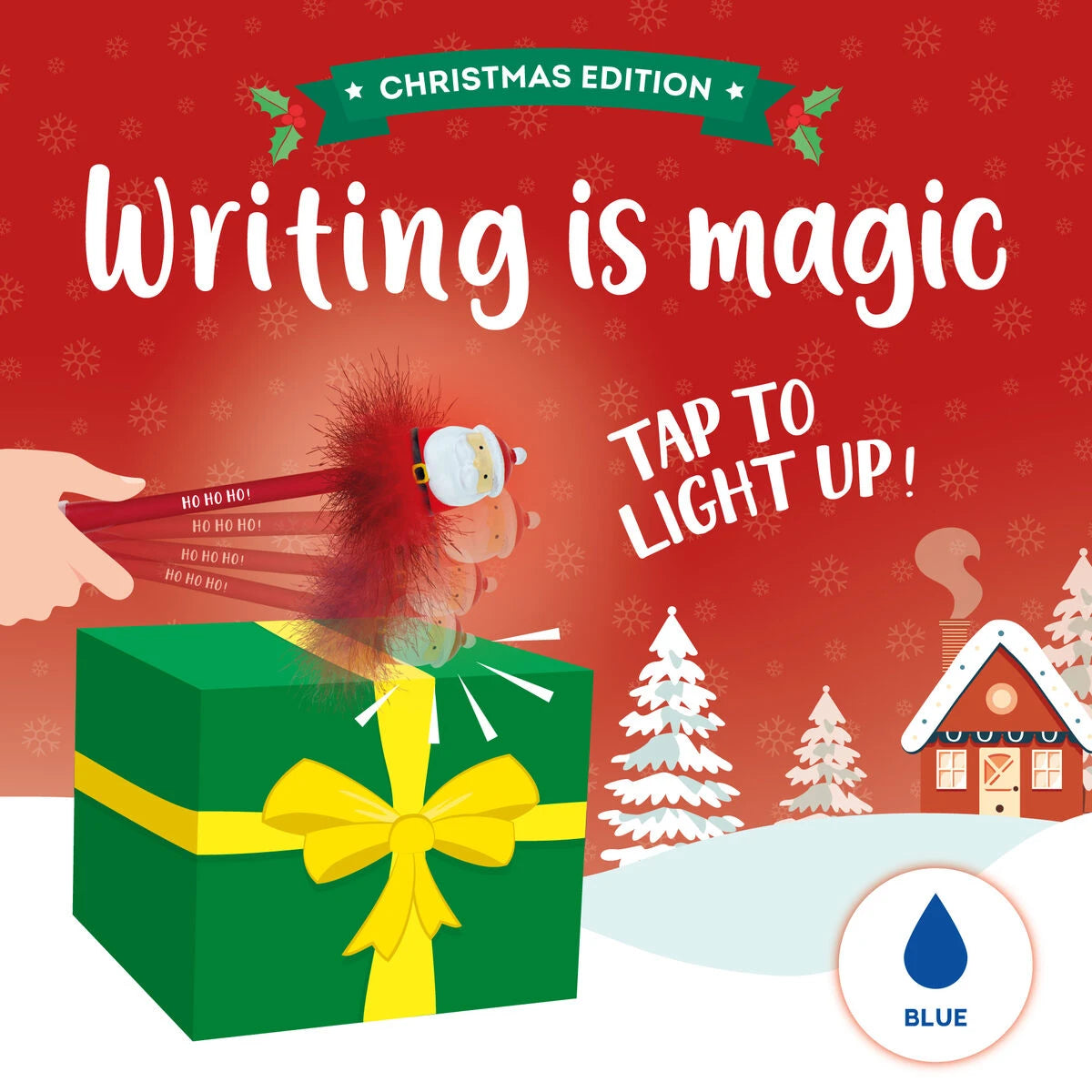 Legami - Illuminated Ballpoint Pen - Santa Claus - Writing is Magic