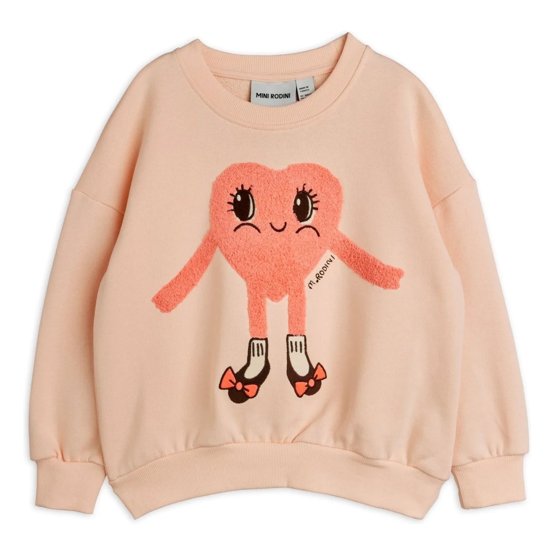 Mini Rodini - Sweat Heart Organic Cotton | Light Pink