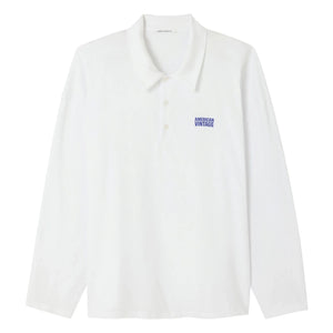 American Vintage - Ample Polo Collar T-Shirt | White