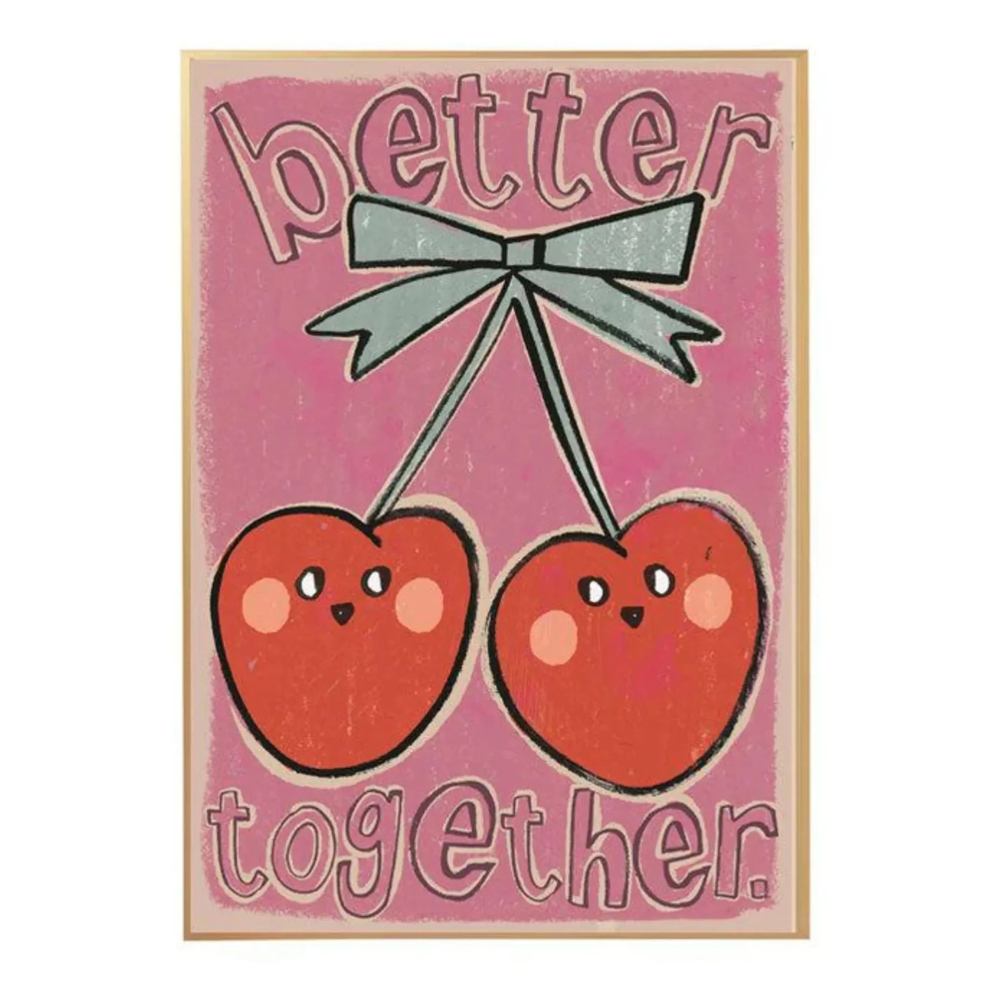Studio Loco - Large Cherry Poster | Pink