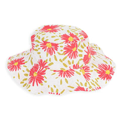 Petit Bateau - Organic Cotton Floral Capeline | Ivory