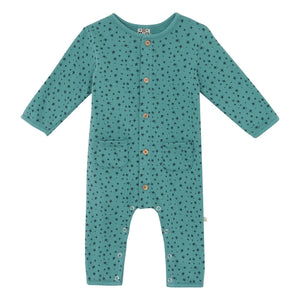 Bonton - Star romper | Turquoise blue