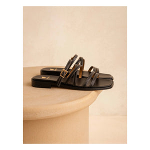 Bobbies - Isys Leather Sandals | Black