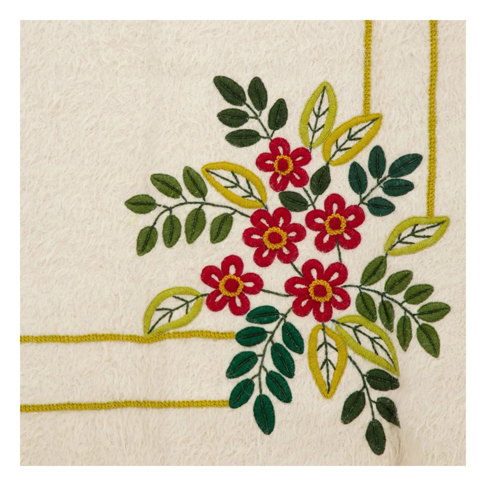 House of Capricorn - Mécia Embroidered Wool Blanket