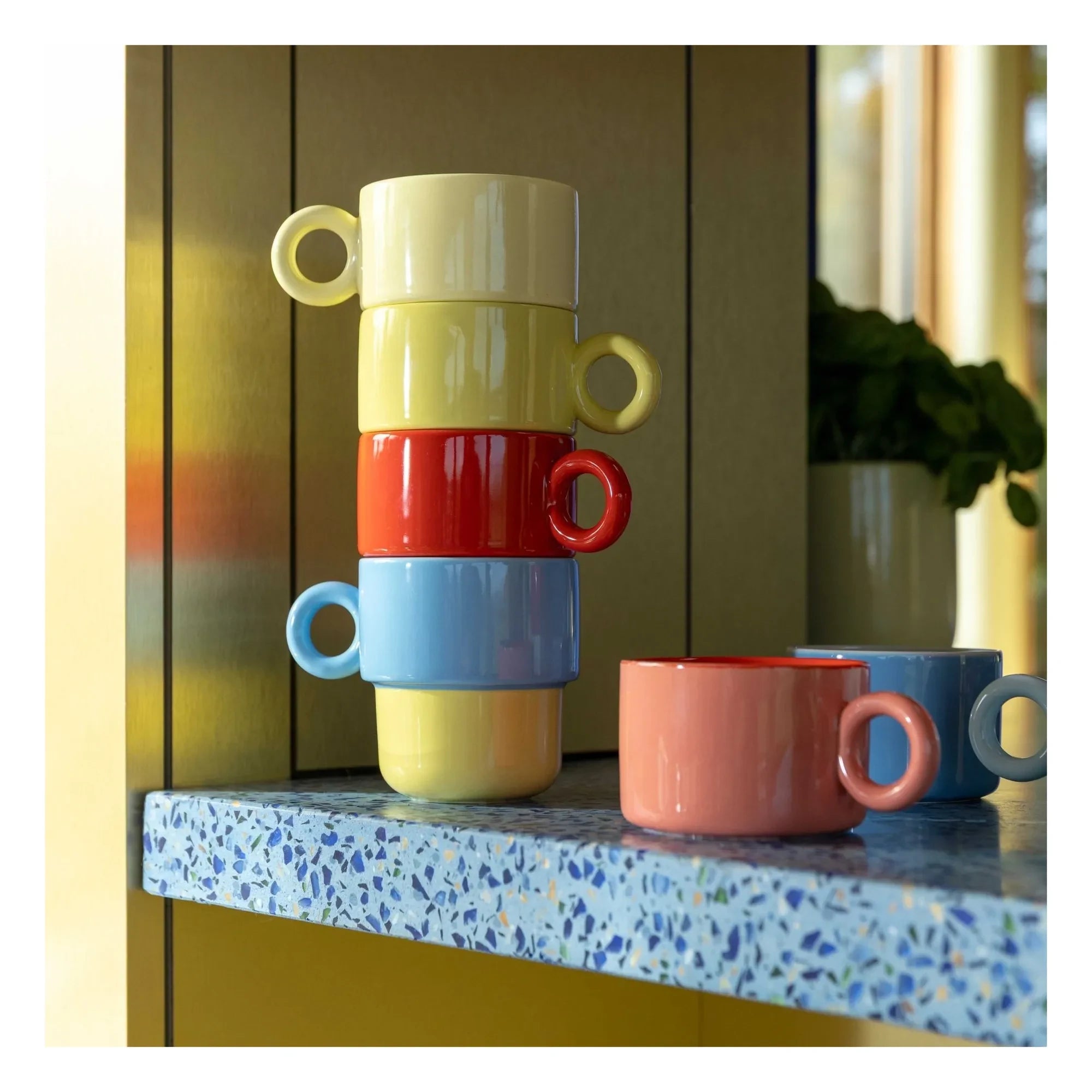 &Klevering - Chiquito Cups - Set of 2 | Light Yellow