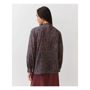 Diega - Costarica Cotton Checkered Shirt | Navy Blue