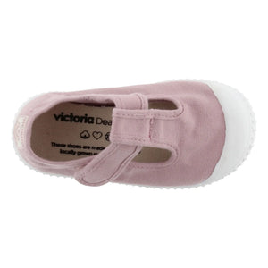 Victoria - Scratch Sneakers Sandal with Canvas Strap | Dust Pink