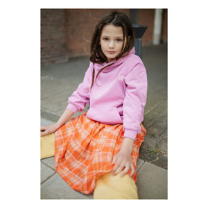 Repose AMS - Carreaux Smocked Dress | Coral