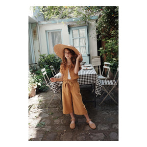 Emile et Ida - Wide-leg trousers with belt | Mustard