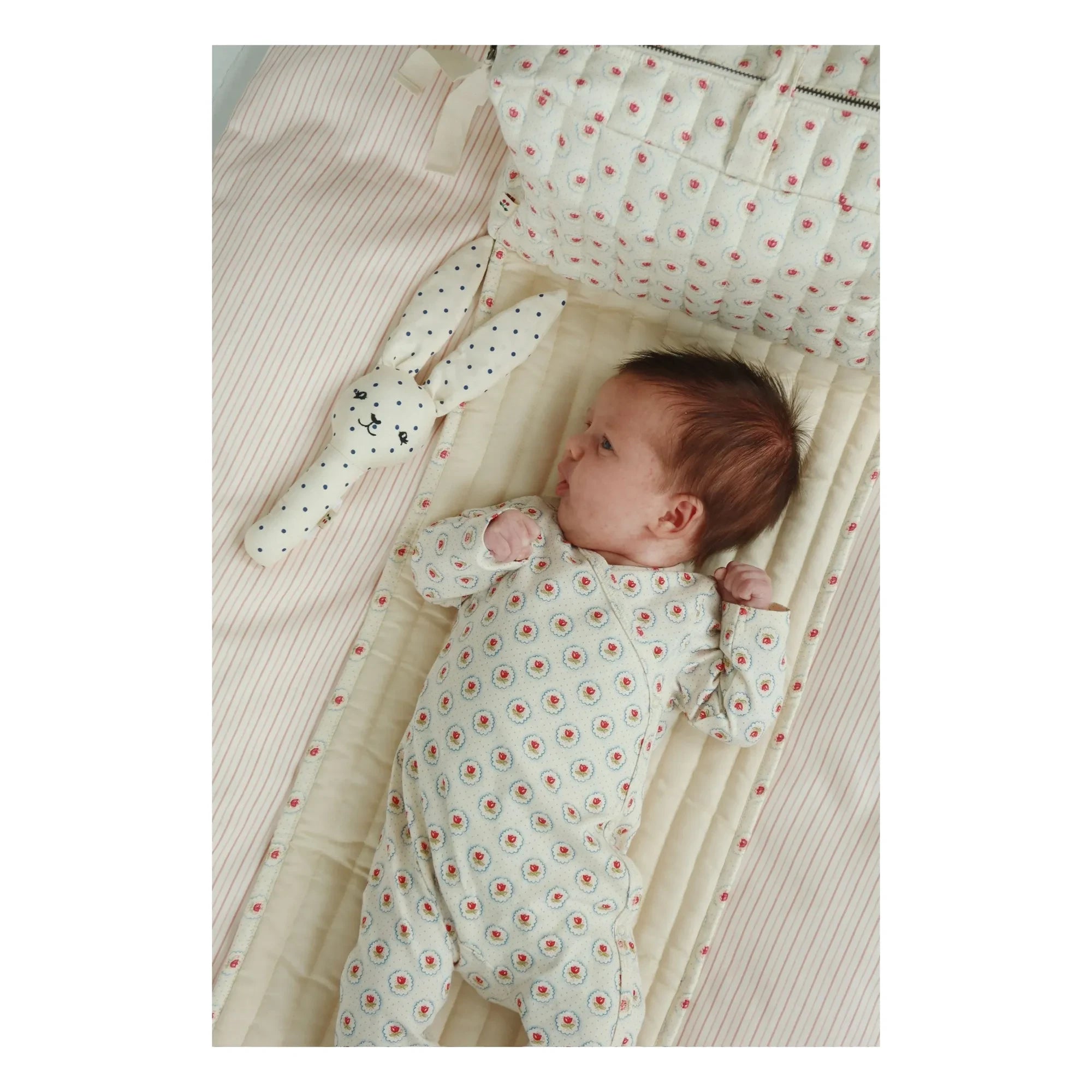 Konges Sløjd - Geometric Organic Cotton Romper | Ecru