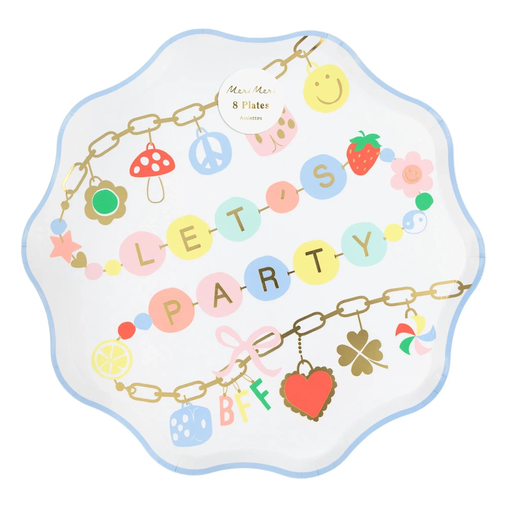 Meri Meri - Party Plate Charms - 8-piece Set